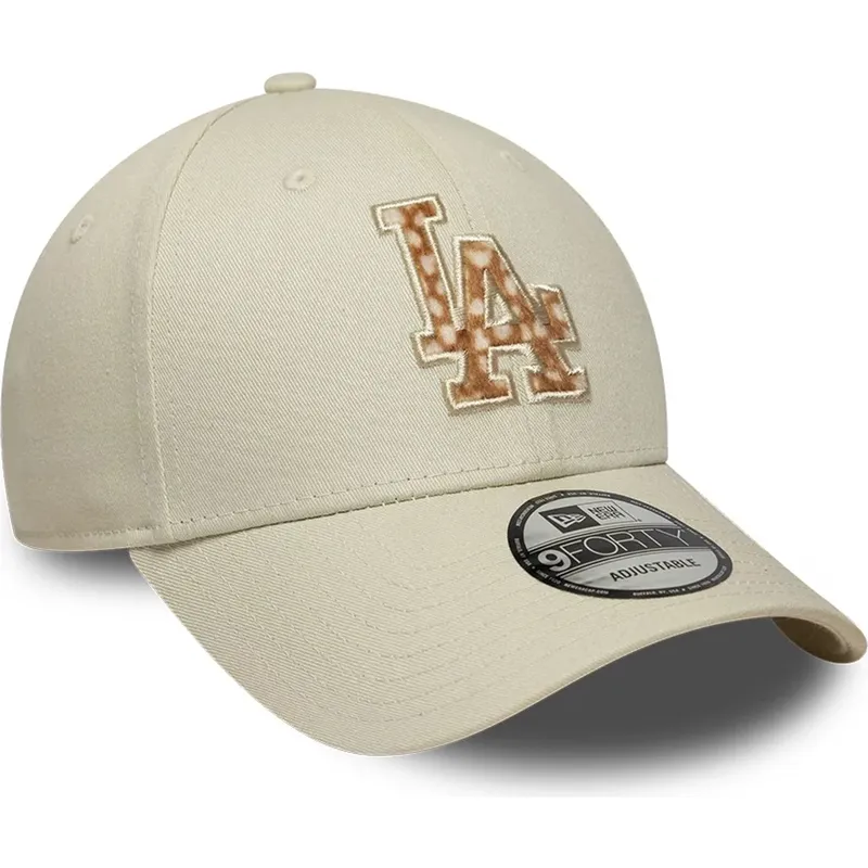 sapkak-ivelt-bezs-allithato-9forty-faux-pony-infill-los-angeles-dodgers-mlb-new-era
