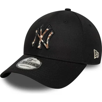 Sapkák ívelt fekete állítható 9FORTY Faux Pony Infill New York Yankees MLB New Era