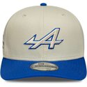 sapkak-ivelt-bezs-snapback-9seventy-stretch-snap-contrast-visor-alpine-f1-team-formula-1-new-era