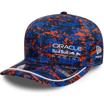 Sapkák ívelt többszínű snapback 9SEVENTY Stretch Snap Digi Camo Red Bull Racing Formula 1 New Era