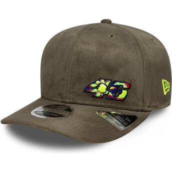 Sapkák ívelt zöld snapback 9SEVENTY Stretch Snap Flawless Valentino Rossi VR46 MotoGP New Era