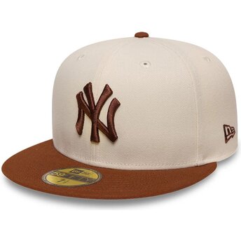 Sapkák lapos barna illesztett 59FIFTY League Essential New York Yankees MLB New Era