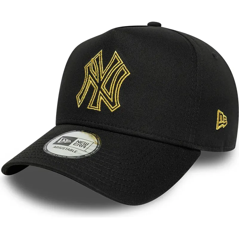 sapkak-ivelt-fekete-snapback-dorado-e-frame-metallic-outline-new-york-yankees-mlb-new-era