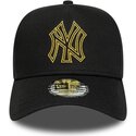 sapkak-ivelt-fekete-snapback-dorado-e-frame-metallic-outline-new-york-yankees-mlb-new-era