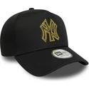 sapkak-ivelt-fekete-snapback-dorado-e-frame-metallic-outline-new-york-yankees-mlb-new-era