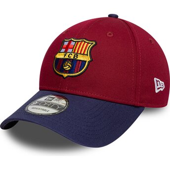 Sapkák ívelt piros állítható 9FORTY Contrast FC Barcelona LALIGA New Era