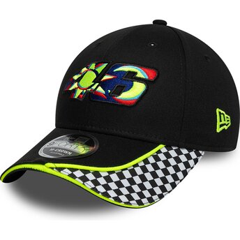 Sapkák ívelt fekete állítható 9FORTY M-Crown Check Valentino Rossi VR46 MotoGP New Era