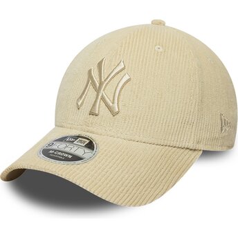 Sapkák ívelt bézs állítható 9FORTY M-Crown Cord New York Yankees MLB New Era