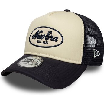 Sapkák ívelt sötétkék snapback A Frame Oval Foam Patch New Era