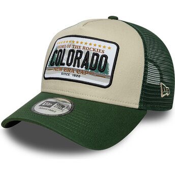 Sapkák ívelt zöld snapback A Frame License Plate Colorado New Era