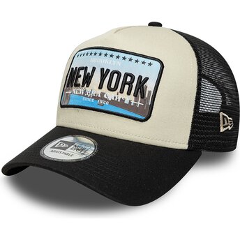 Sapkák ívelt fekete snapback A Frame License Plate New York New Era