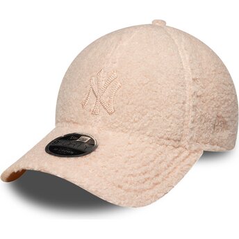Sapkák ívelt rózsaszín snapback gyereknek rosa 9FORTY M-Crown Winter Borg New York Yankees MLB New Era