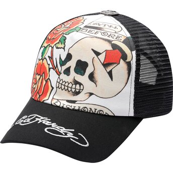 Sapkák ívelt fekete snapback Before Dishonor Ed Hardy