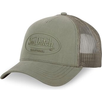 Sapkák ívelt zöld snapback LOG09 Von Dutch