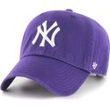 sapkak-ivelt-lila-allithato-clean-up-no-loop-label-new-york-yankees-mlb-47-brand