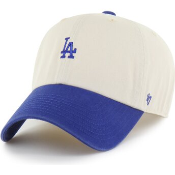 Sapkák ívelt bézs állítható Clean Up Base Runner Two Tone Los Angeles Dodgers MLB 47 Brand