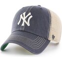 sapkak-ivelt-szurke-snapback-clean-up-trawler-vintage-navy-new-york-yankees-mlb-47-brand