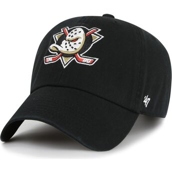 Sapkák ívelt fekete állítható Clean Up Anaheim Ducks NHL 47 Brand