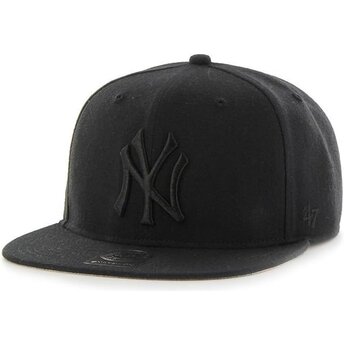 Sapkák lapos fekete snapback Captain No Shot New York Yankees MLB 47 Brand