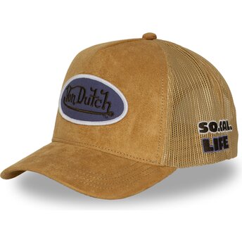 Sapkák ívelt barna snapback FUR17 Von Dutch