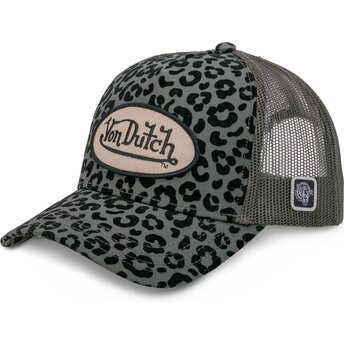 Sapkák ívelt leopárdmintás snapback VEKLE Von Dutch
