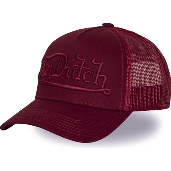 Sapkák ívelt piros snapback EMB07 Von Dutch