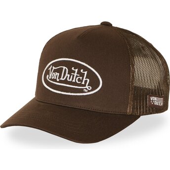 Sapkák ívelt barna állítható LOFB51 Von Dutch