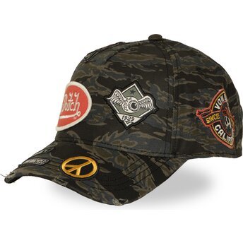 Sapkák ívelt terepmintás snapback KAMO02 Von Dutch