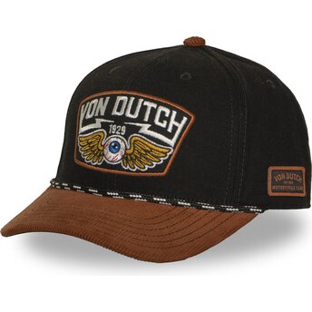 Sapkák ívelt barna snapback SEM16 Von Dutch