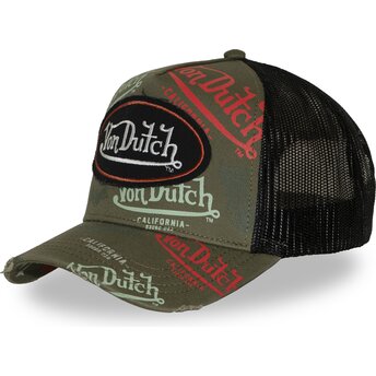 Sapkák ívelt zöld snapback CAFE12 Von Dutch