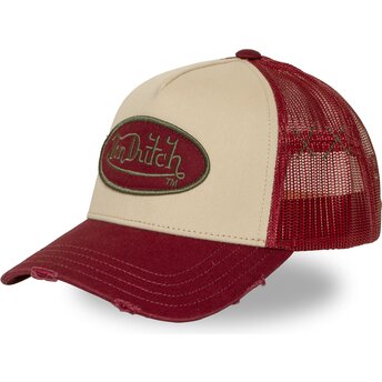 Sapkák ívelt piros snapback USED 16 Von Dutch