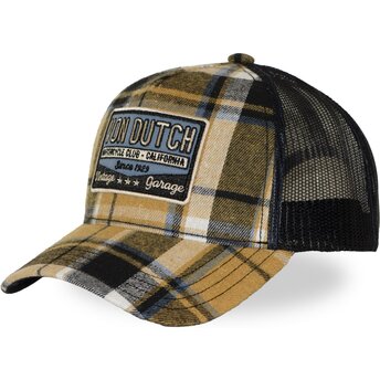 Sapkák ívelt sárga snapback CAR11 Von Dutch