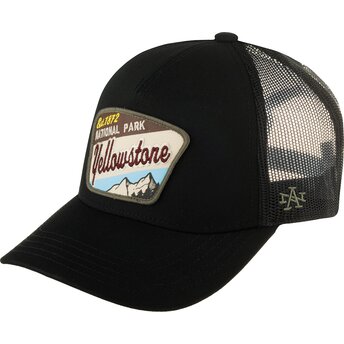 Sapkák ívelt fekete snapback Valin Yellowstone National Park American Needle