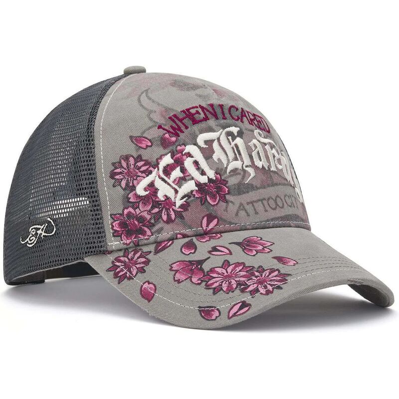 sapkak-ivelt-szurke-snapback-floral-tattoo-city-vintage-wash-ed-hardy