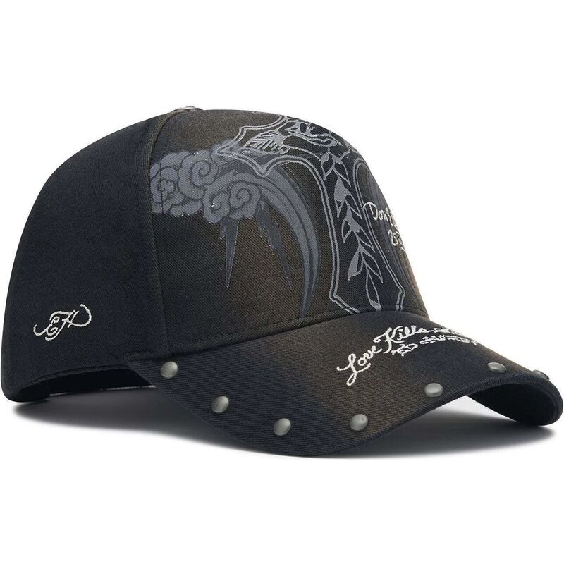 sapkak-ivelt-fekete-allithato-storming-rose-washed-ed-hardy