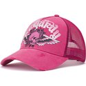 sapkak-ivelt-rozsaszin-snapback-flaming-gothic-skull-washed-ed-hardy