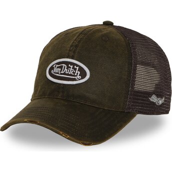 Sapkák ívelt barna snapback MAC17 Von Dutch