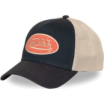 Sapkák ívelt sötétkék snapback TERRY16 Von Dutch