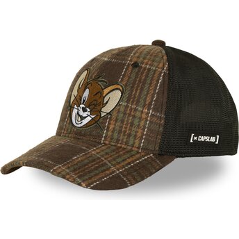 Sapkák ívelt barna snapback TAJ9 JER Jerry Looney Tunes Capslab