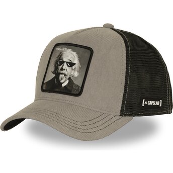 Sapkák ívelt szürke snapback Thug Life ART1 THUG Albert Einstein Hírességek Capslab