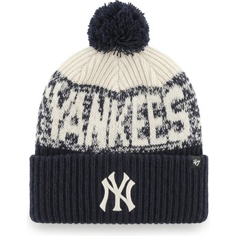 Sapkák pompon sötétkék Bone Chill Cuff Knit New York Yankees MLB 47 Brand