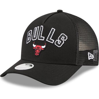 Sapkák ívelt fekete snapback 9FORTY M-Crown A Frame Pomp Chicago Bulls NBA New Era