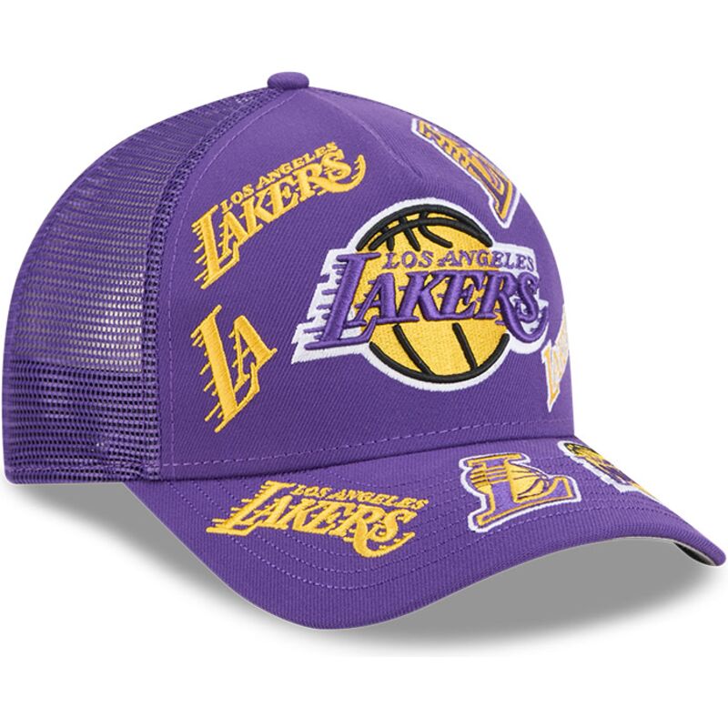 sapkak-ivelt-lila-snapback-9forty-m-crown-a-frame-all-over-los-angeles-lakers-nba-new-era