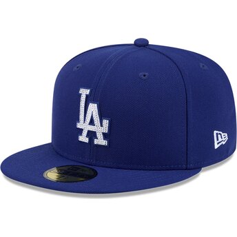 Sapkák lapos kék illesztett 59FIFTY Rhinstone Badge Los Angeles Dodgers MLB New Era
