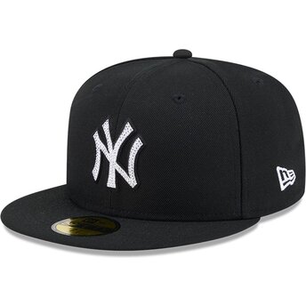 Sapkák lapos fekete illesztett 59FIFTY Rhinestone Badge New York Yankees MLB New Era