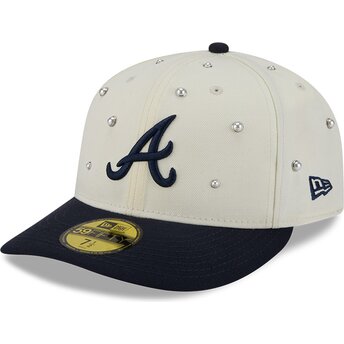 Sapkák ívelt bézs illesztett 59FIFTY Beads NA Lifestyle F1 Atlanta Braves MLB New Era