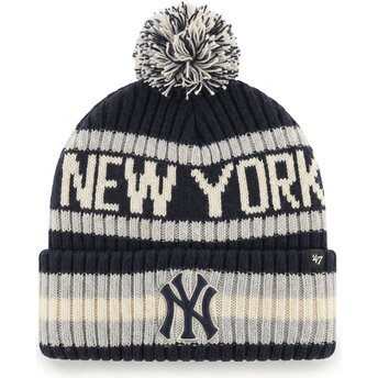 Sapkák pompon sötétkék Bering Cuff Knit New York Yankees MLB 47 Brand