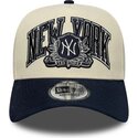 sapkak-ivelt-bezs-snapback-e-frame-wordmark-suede-new-york-yankees-mlb-new-era