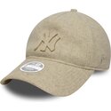 sapkak-ivelt-bezs-allithato-9twenty-a-frame-melton-luxe-new-york-yankees-mlb-new-era