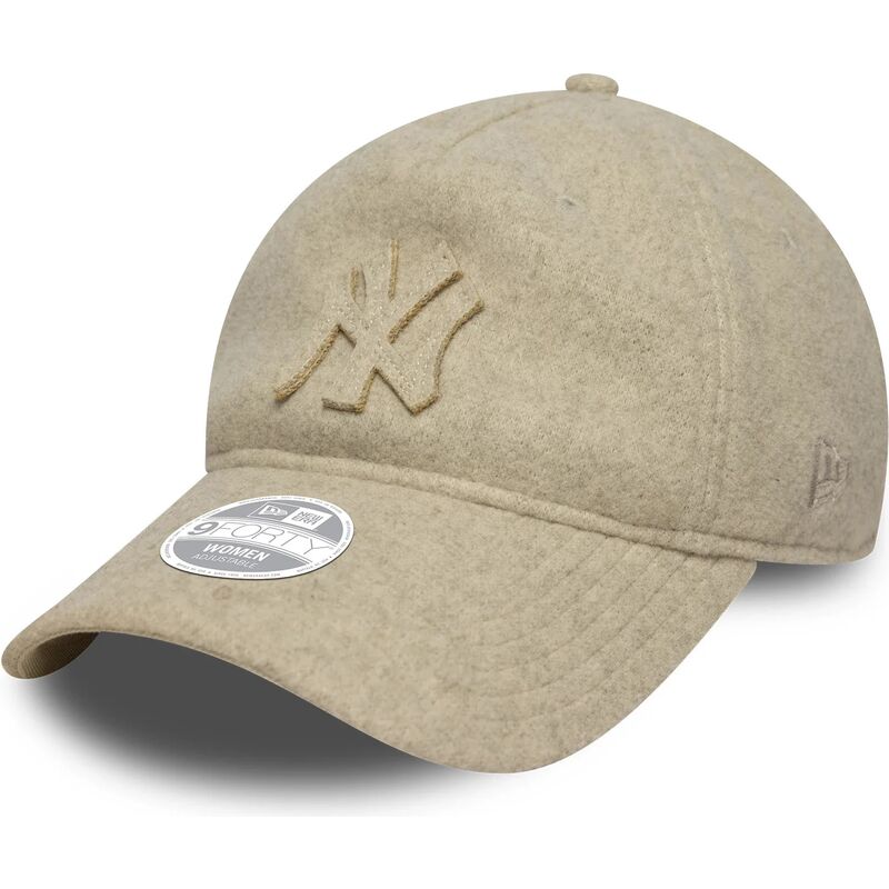 sapkak-ivelt-bezs-allithato-9twenty-a-frame-melton-luxe-new-york-yankees-mlb-new-era